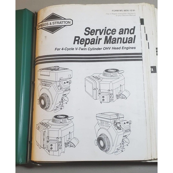 Briggs & Stratton Service & Repair Manuals binder - Picture 1 of 4